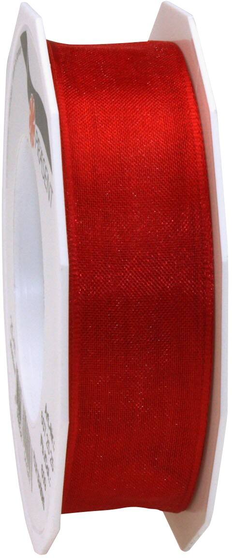 PRAESENT Organza 6072525-609 Rot  25 mm x 25 m 2 Stück
