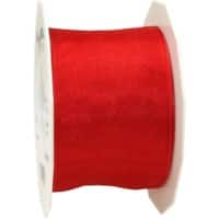 PRAESENT Organza 6076025-609 Rot  60 mm x 25 m 2 Stück