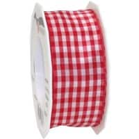 PRAESENT Motivband 6194020-609 Rot, Weiß 40 mm x 20 m 2 Stück