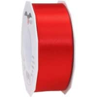 PRAESENT Doppelsatin 7184025-609 Rot 40 mm x 25 m 2 Stück