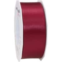 PRAESENT Doppelsatin 7184025-619 Bordeaux 40 mm x 25 m 2 Stück