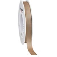 PRAESENT Taftband 6051550-105 Taupe 15 mm x 50 m 2 Stück