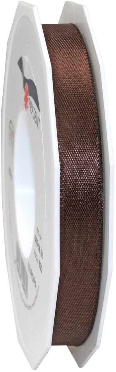 PRAESENT Taftband 6051550-523 Espresso 15 mm x 50 m 2 Stück