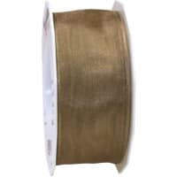 PRAESENT Organza 6074025-105  Taupe  40 mm x 25 m 2 Stück