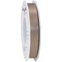 PRAESENT Doppelsatin 7181525-105 Taupe 15 mm x 25 m 2 Stück