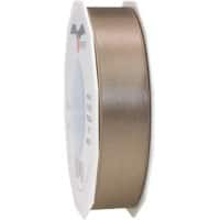 PRAESENT Doppelsatin 7182525-105 Taupe 25 mm x 25 m 2 Stück