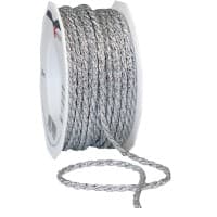 PRAESENT Kordel Loire 9030425-631 Silber 4 mm x 25 m 2 Stück