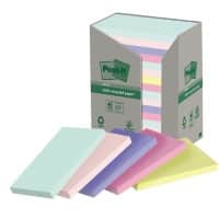 Post-it Haftnotizen Farbig Sortiert 76 x 127 mm 100 Blatt 16 Stück