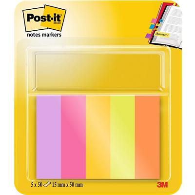 Post-it Energetic Index-Haftstreifen 1,5 x 5 cm Farbig Sortiert 5 Stück à 50 Streifen