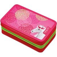 Herlitz Federmäppchen Design: Bloomy Horse 19 (B) x 11,5 (T) x 7 (H) cm Hellgrün,Rosa