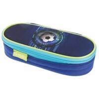 Herlitz Federmäppchen Design: Soccer 21,5 (B) x 9,5 (T) x 6 (H) cm Blau,Grün