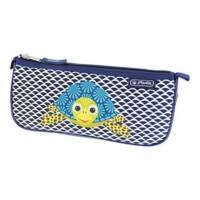 Herlitz Federmäppchen Design: Cute Animals Turtle 22 (B) x 9,5 (T) x 7,5 (H) cm Blau,Weiß