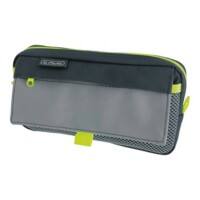 Herlitz Federmäppchen 21 (B) x 11 (T) x 5,5 (H) cm Grau,Neongrün