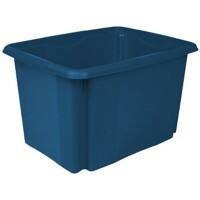 Keeeper Aufbewahrungsbox Emil Eco 30 L Öko-Blau Recycelter Kunststoff 34,5 (B) x 44,5 (T) x 22 (H) cm