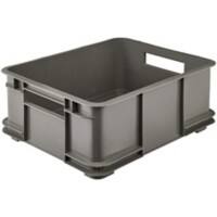 Keeeper Aufbewahrungsbox mit Griff Bruno Eco 20 L Öko-Grau Recycelter Kunststoff 43 (B) x 35 (T) x 17,5 (H) cm