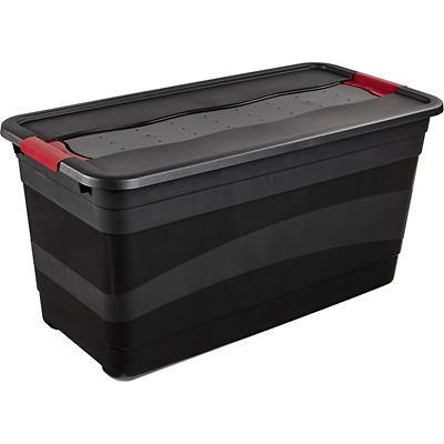Keeeper Aufbewahrungsbox mit Deckel Eckhart 83 L Graphit, Rot Polypropylen 79,5 (B) x 39,5 (T) x 40 (H) cm