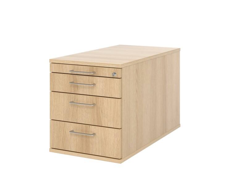 Hammerbacher Mobiler Rollcontainer TC30 BS Eiche 4280 mm x 512 mm x 800 mm