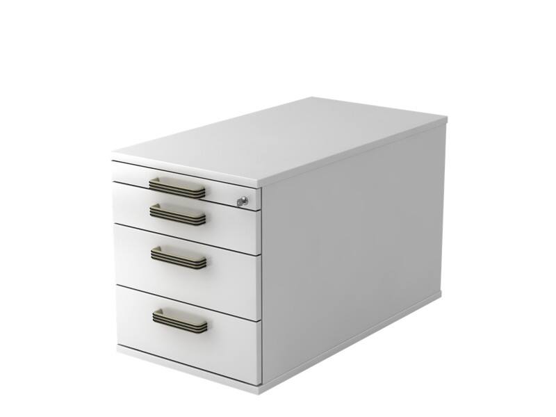 Hammerbacher Rollcontainer TC30 SG Weiß 428 x 800 x 512 mm