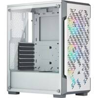 Corsair Computergehäuse 220T Midi Tower Kunststoff, Stahl, Gehärtetes Glas Weiß