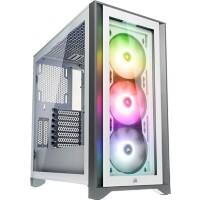 Corsair Computergehäuse 4000X Midi Tower Stahl, Gehärtetes Glas Weiß