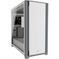 Corsair Computergehäuse 5000D Midi Tower Stahl, Gehärtetes Glas Weiß