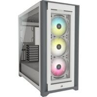 Corsair Computergehäuse 5000X Midi Tower Kunststoff, Stahl, Gehärtetes Glas Weiß