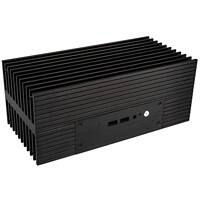 Akasa Lüfterloses Computergehäuse Turing Tower Aluminium Schwarz