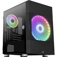 Aerocool Computergehäuse Atomic Mini Tower ABS, SPCC Schwarz