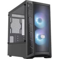 Cooler Master Computergehäuse MCB-B311L-KGNN-S01 Mini Tower Masche, Kunststoff, Stahl, Gehärtetes Glas Schwarz