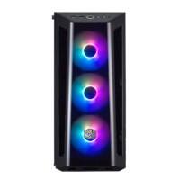 Cooler Master Computergehäuse MCB-B520-KGNN-RGA Midi Tower Kunststoff, Stahl, Gehärtetes Glas Schwarz