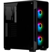 Corsair Computergehäuse 220T Midi Tower Stahl, Gehärtetes Glas Schwarz