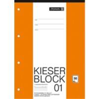 BRUNNEN LIN1 Notizblock DIN A4 Liniert Geleimt Papier Nicht perforiert 50 Blatt