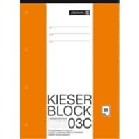 BRUNNEN LIN3 Notizblock DIN A4 Liniert Geleimt Papier Nicht perforiert 50 Blatt