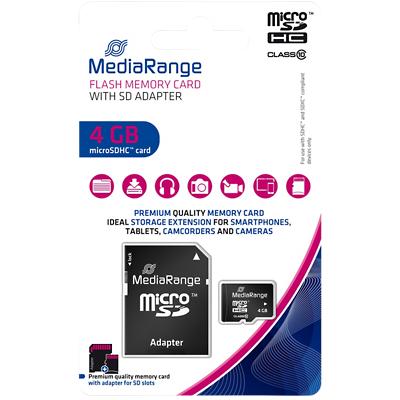 MediaRange MicroSDHC-Karte MR956 Schwarz