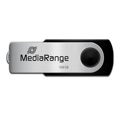 MediaRange USB Stick MR913 Schwarz, Silber