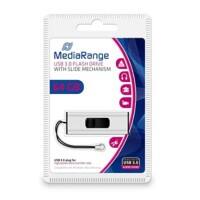 MediaRange USB Stick MR917 Silber, Schwarz