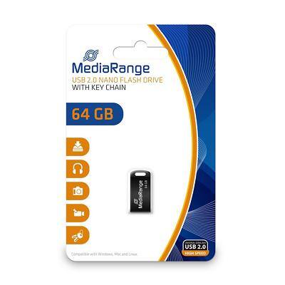 MediaRange USB-Stick MR923 Schwarz