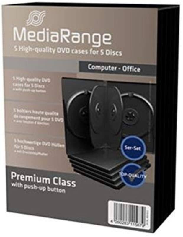 MediaRange DVD Case BOX35-5 Kunststoff Schwarz