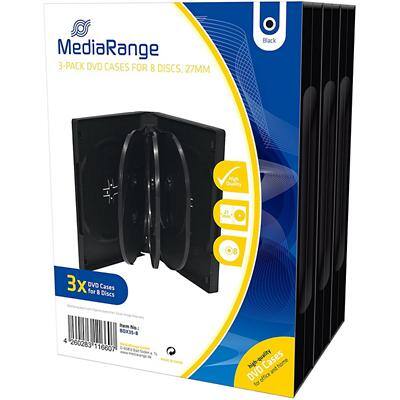 MediaRange DVD Case BOX35-8 Kunststoff Schwarz