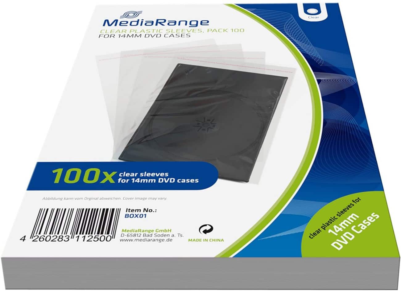 MediaRange HüllenBOX01 KunststoffTransparent