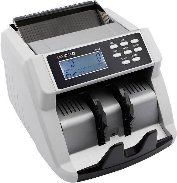 Olympia Banknotenzählmaschine NC560 Schwarz, Grau