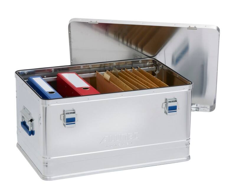 ALUTEC OFFICE Aufbewahrungsbox 74 L Grau 630 x 430 x 325 mm