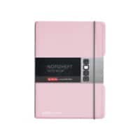 Herlitz Notizbuch A5 Kariert PP (Polypropylen) Rosa