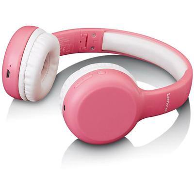Lenco HPB-110PK Verkabelt / Kabellos Stereo Kopfhörer Kopfbügel Nein 3.5 mm Klinke  Pink