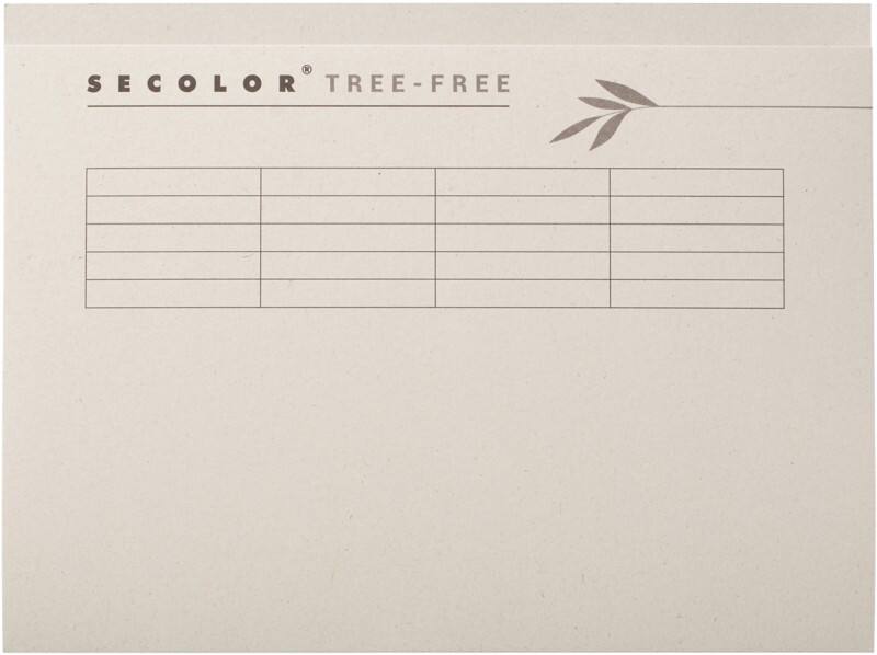 Djois Secolor Tree-Free Aktendeckel Folio Creme Karton 100% Recycelt 226 mm 225 g/m² 10 Stück