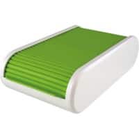 helit Visitenkartenbox Grün Transluzent, Weiß 13,6 x 24,2 cm