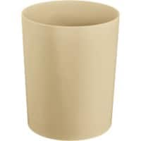 helit Sicherheitspapierkorb 13 L Beige Flammenhemmender Kunststoff