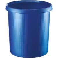 helit Abfallbehälter Kunststoff Blau Transluzent 31,5 x 31,5 x 32 cm 5 Stück