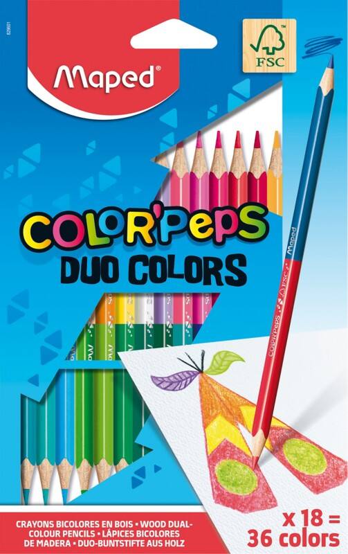 Maped Buntstifte Farbig sortiert 829601FC 18 Stück