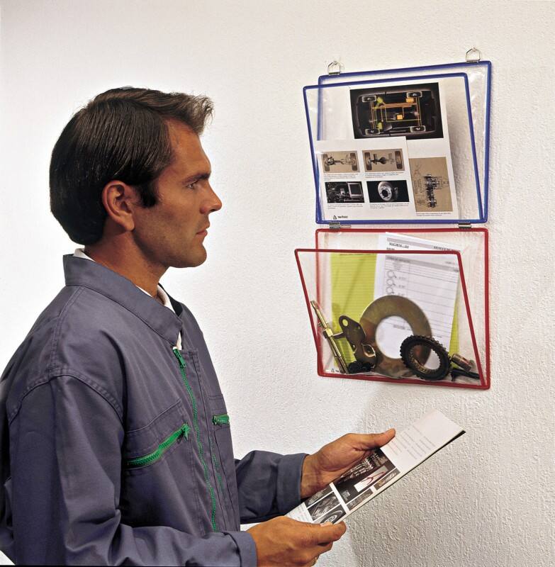 Djois Tarifold DIN A4 Ablagehängetafel Wandmontiert Blau 340001 38,5 x 5 x 27,5 cm 340001 5 Stück